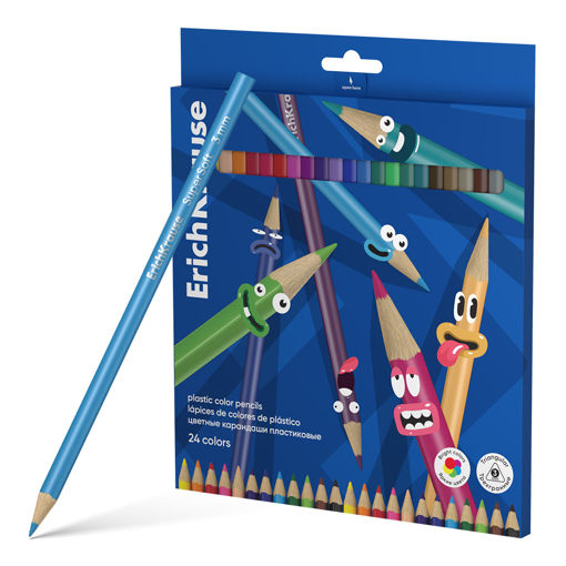 Picture of EK PENCIL COLOURS TRIANGULAR 24 PACK